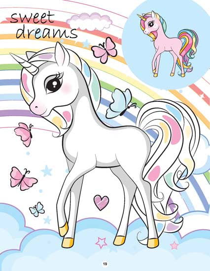 My Magical Unicorn Copy Colour Book for Children Age 2 -7 Years -  Make Your Own Magic Colouring Book - Tinycubs - 