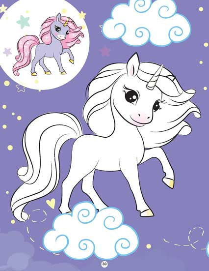My Magical Unicorn Copy Colour Book for Children Age 2 -7 Years -  Make Your Own Magic Colouring Book - Tinycubs - 