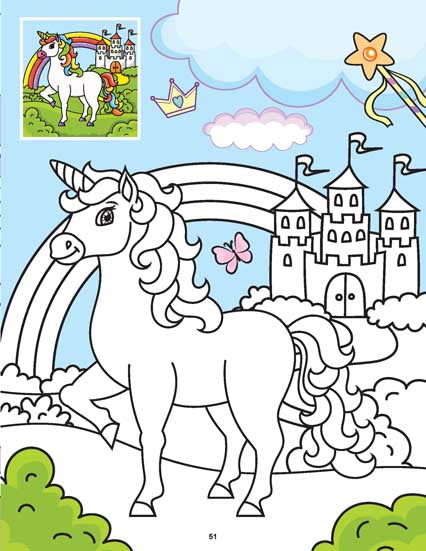 My Magical Unicorn Copy Colour Book for Children Age 2 -7 Years -  Make Your Own Magic Colouring Book - Tinycubs - 