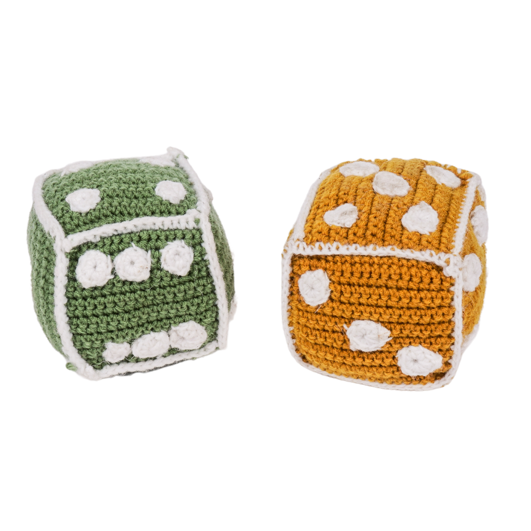 NESTA TOYS - Crochet Dice | Early Math Toy (2 Pcs) - Tinycubs - 