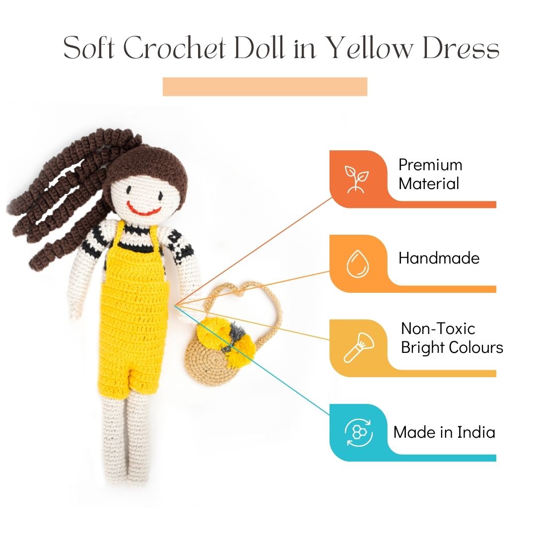 NESTA TOYS - Crochet Doll (11 Inch) - Tinycubs - 