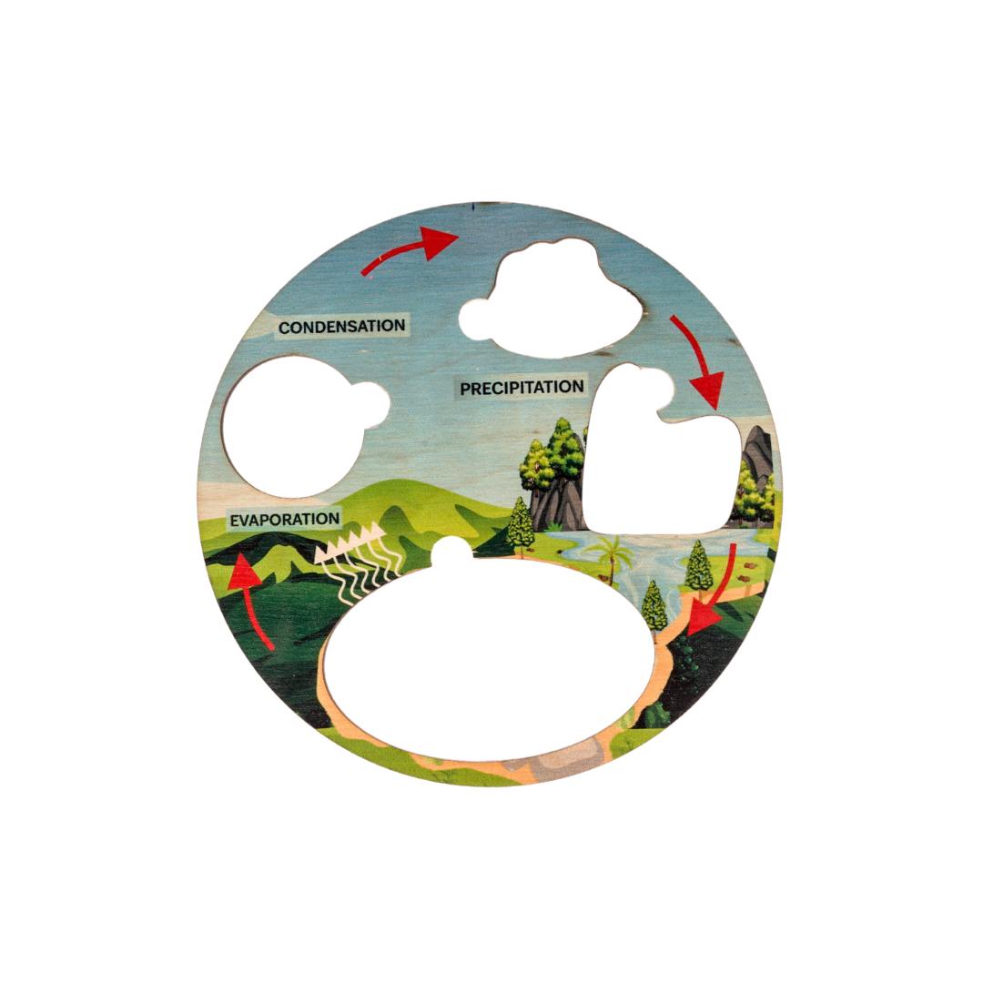 NESTA TOYS - Montessori Wooden Water Cycle Puzzle | Educational STEM Learning Toy - Tinycubs - 