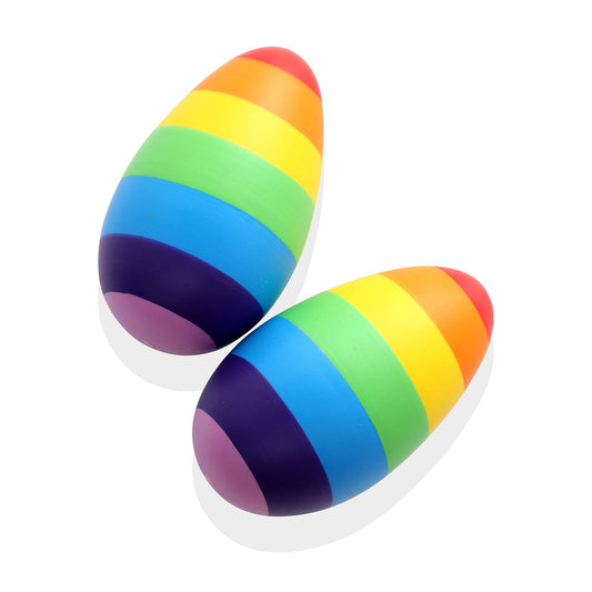 NESTA TOYS - Rainbow Wooden Egg Shaker -Set of 2 (0+ Years) - Tinycubs - 