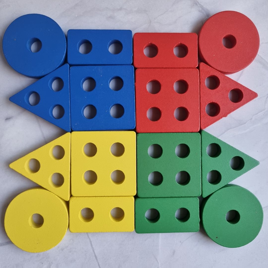 NESTA TOYS - Shape Sorter | Stacker | Lacing Toy - Tinycubs - 