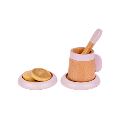 NESTA TOYS - Wooden Tea Set | Kitchen Toys | Pretend Play Food Sets for Kids - Tinycubs - 