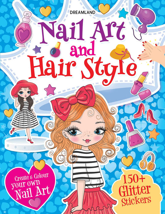 Nail Art and Hair Style- Create and Colour Your Own Nail Art with 150 Glitter Stickers - Tinycubs - 