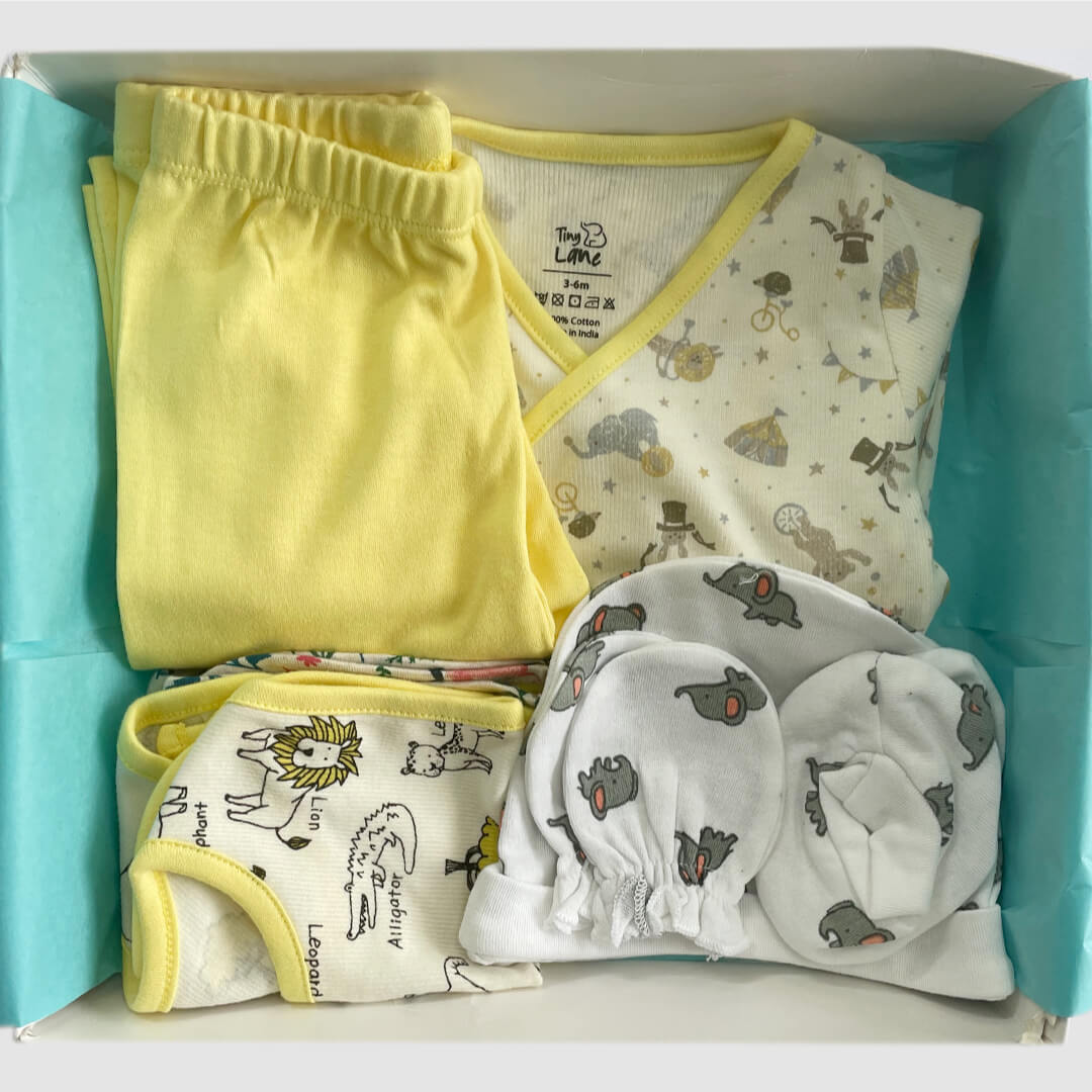 Newborn Baby Gift Set | Pack Of 7 - Tinycubs - 