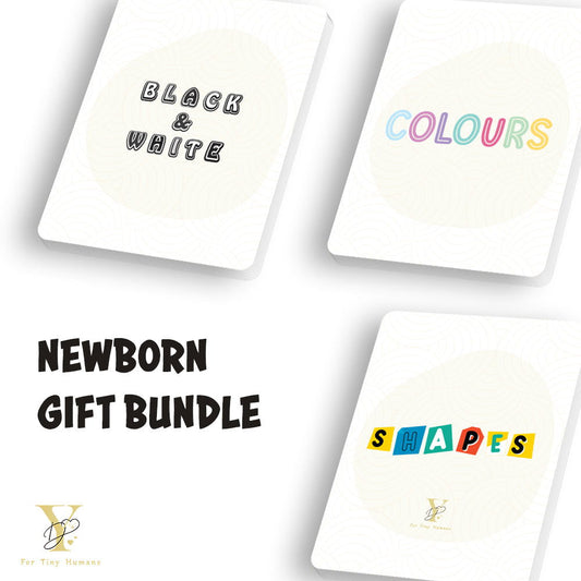 Newborn Gift Bundle - Colours, Shapes & Sensory Flash Cards - Tinycubs - 