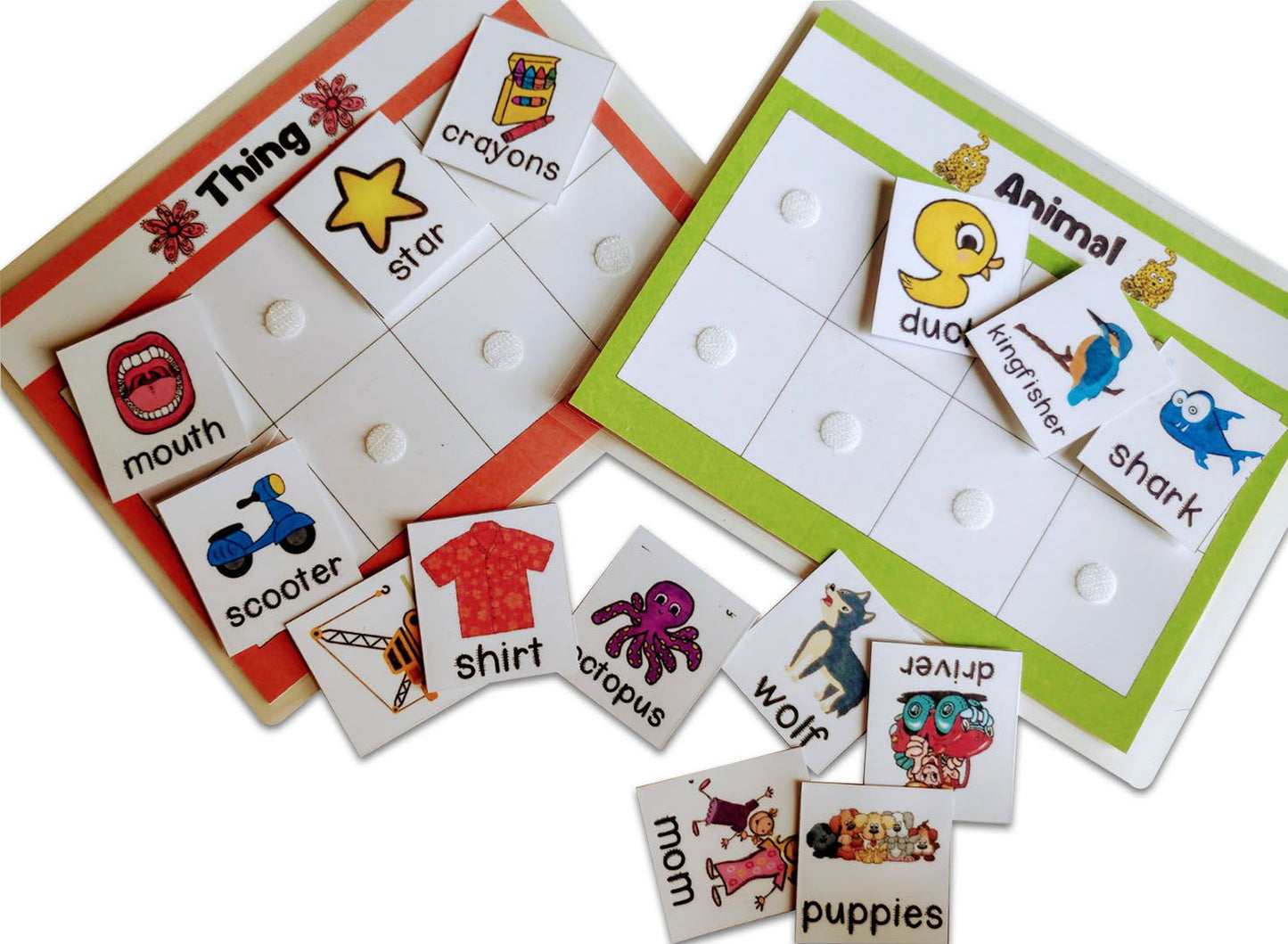 Noun - Person, place, animal and things sorting activity - Tinycubs - 