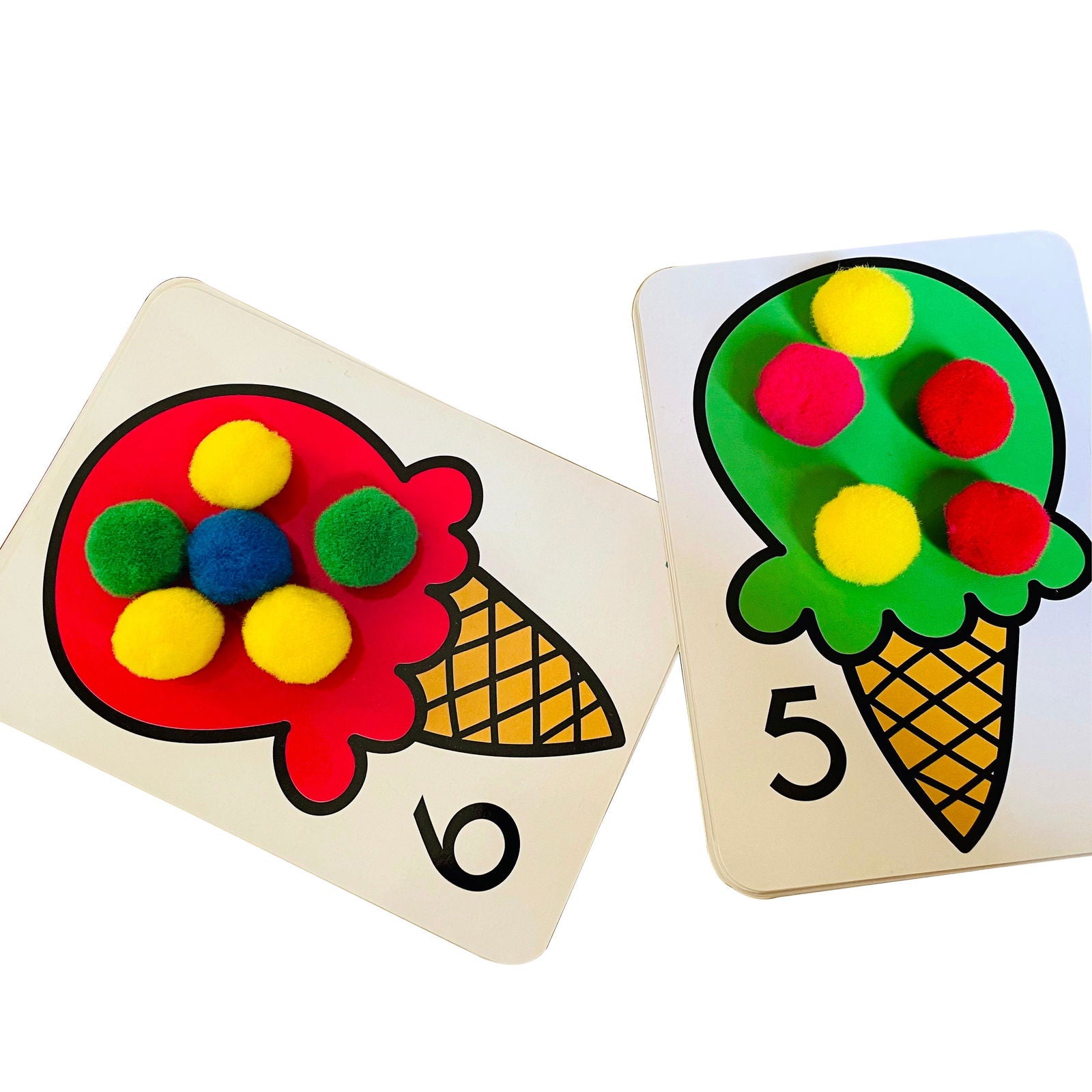 Number Flashcards and counting activity - Tinycubs - 