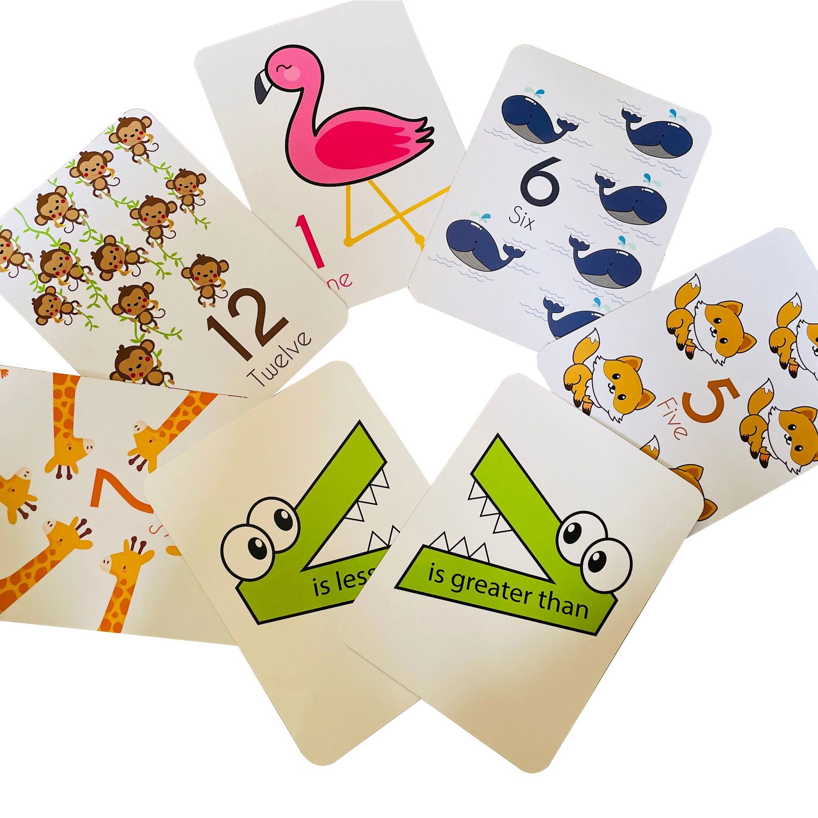 Number Flashcards and counting activity - Tinycubs - 