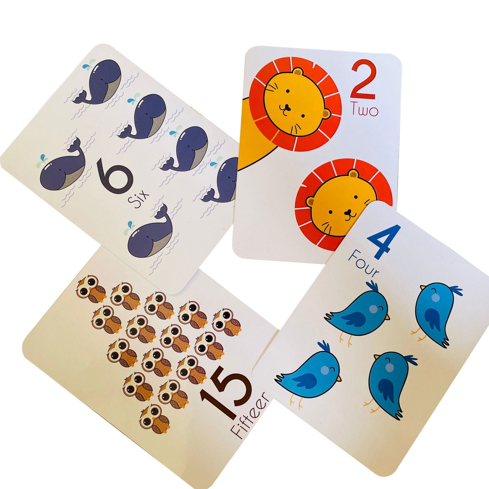 Number Flashcards and counting activity - Tinycubs - 