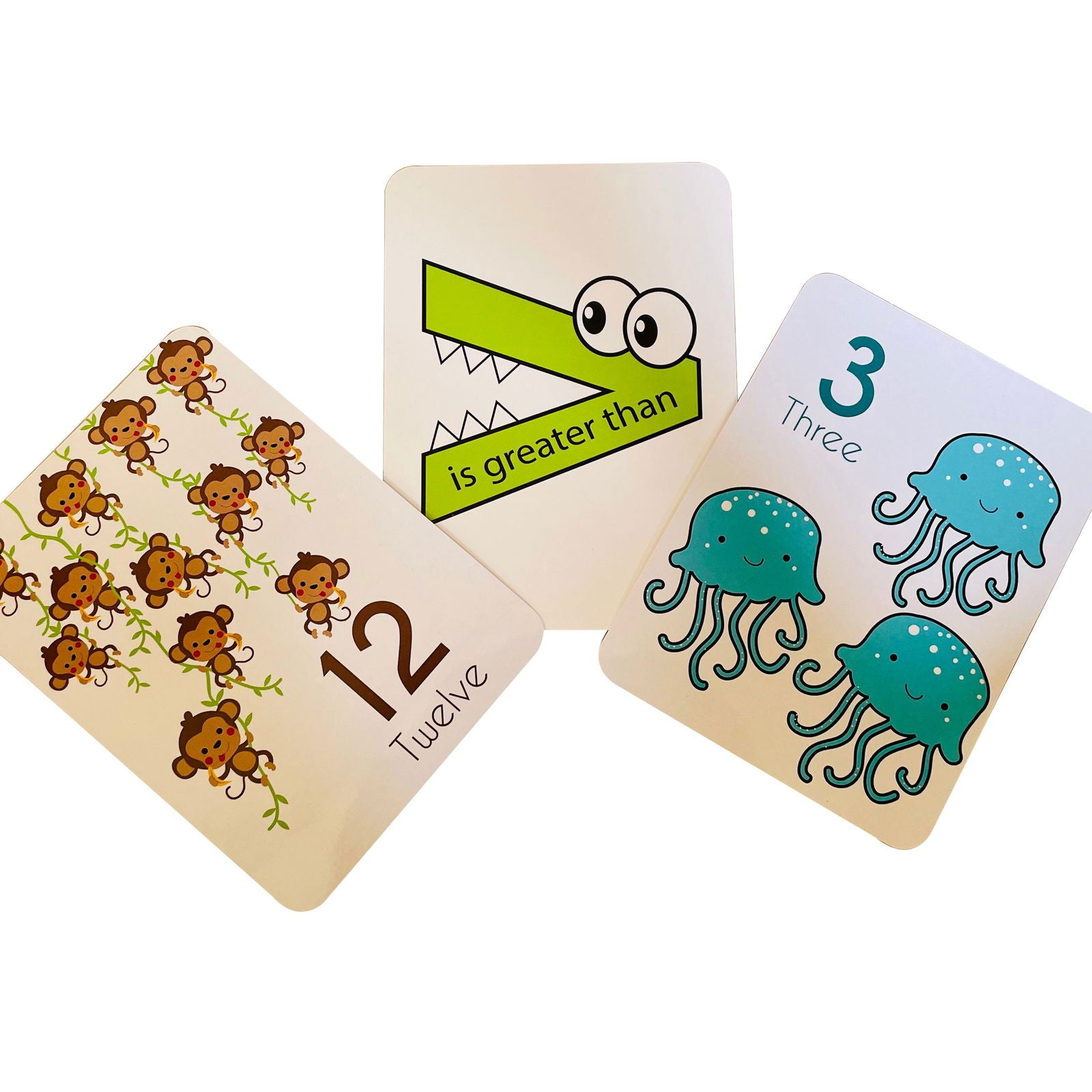 Number Flashcards and counting activity - Tinycubs - 