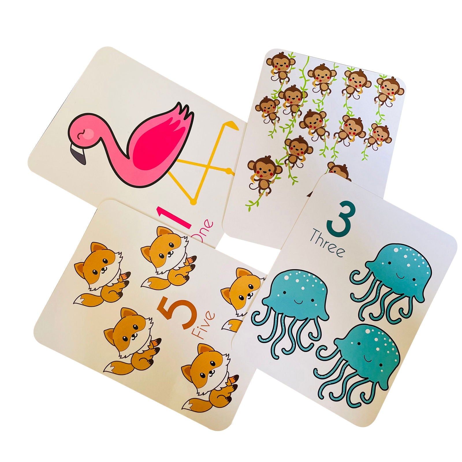 Number Flashcards and counting activity - Tinycubs - 