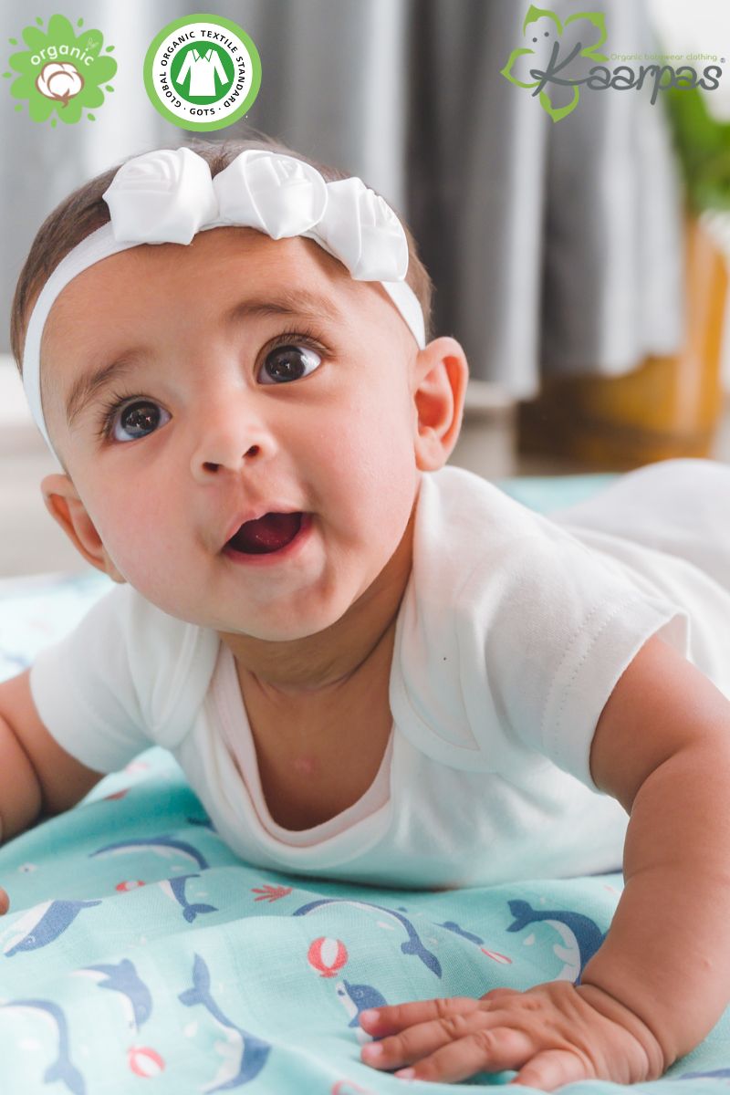 Ocean Dive' 2 layer organic muslin blanket : Dolphin - Tinycubs - 
