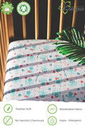 Ocean Dive' Cotton Fitted Cot Crib Sheet : Octopus - Tinycubs - 