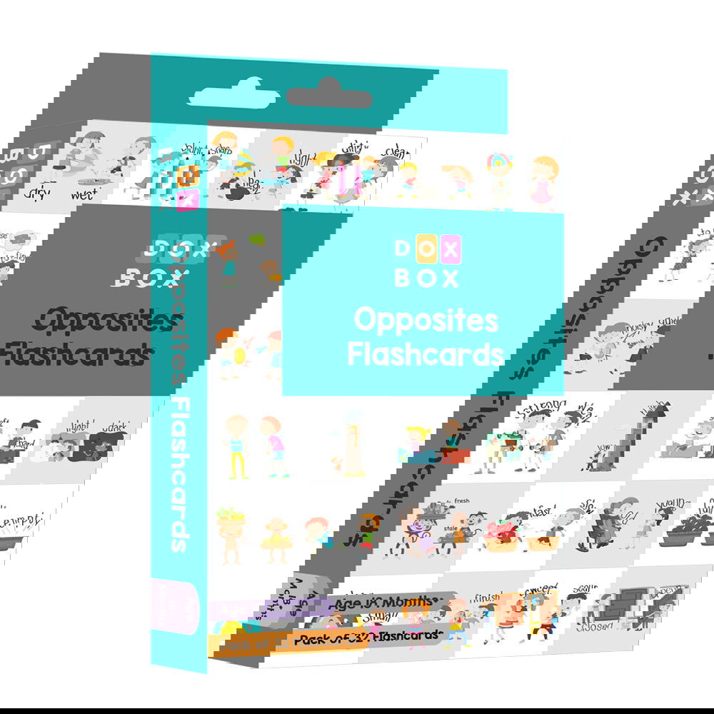 Opposites Flash Cards- Pack of 32 - Tinycubs - 