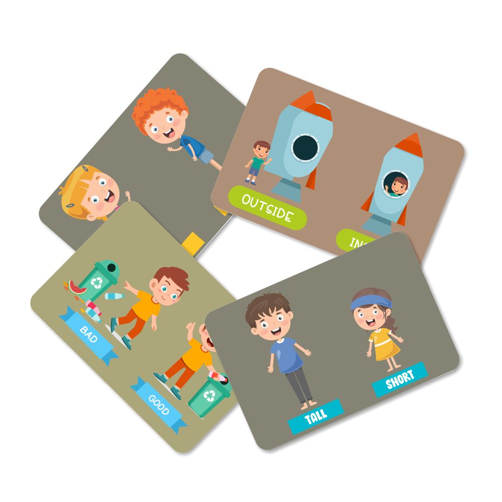 Opposites Flash Cards- Pack of 32 - Tinycubs - 