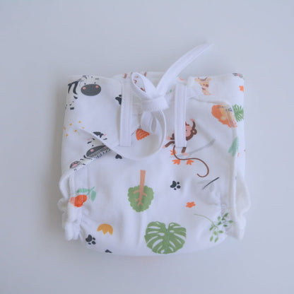 Orange Hearts - Doodle Dry Nappies (Set of 2) - Tinycubs - 