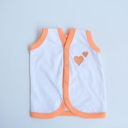 Orange Hearts Babywear Set - Tinycubs - 