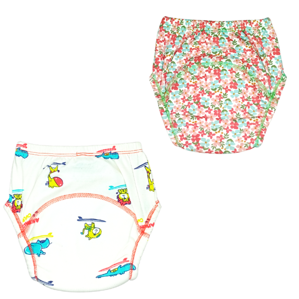 Autumn Animals – Set of 2- Cotton Padded pull up Training pants/ Padded Underwear  - Tinycubs - 