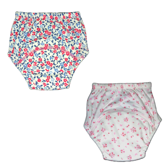 Flower shower - Flora - Set of 2 -Cotton Padded pull up Training pants/Padded Underwear - Tinycubs - 