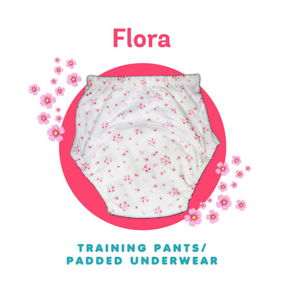 Flower shower - Flora - Set of 2 -Cotton Padded pull up Training pants/Padded Underwear - Tinycubs - 