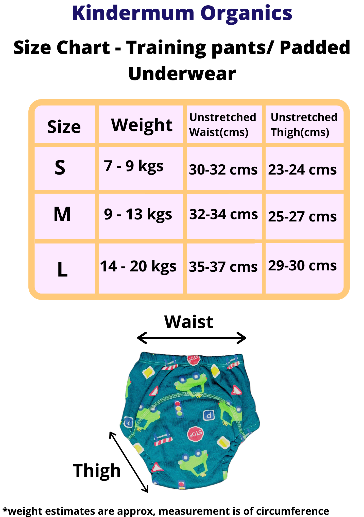 Flower shower - Flora - Set of 2 -Cotton Padded pull up Training pants/Padded Underwear - Tinycubs - 