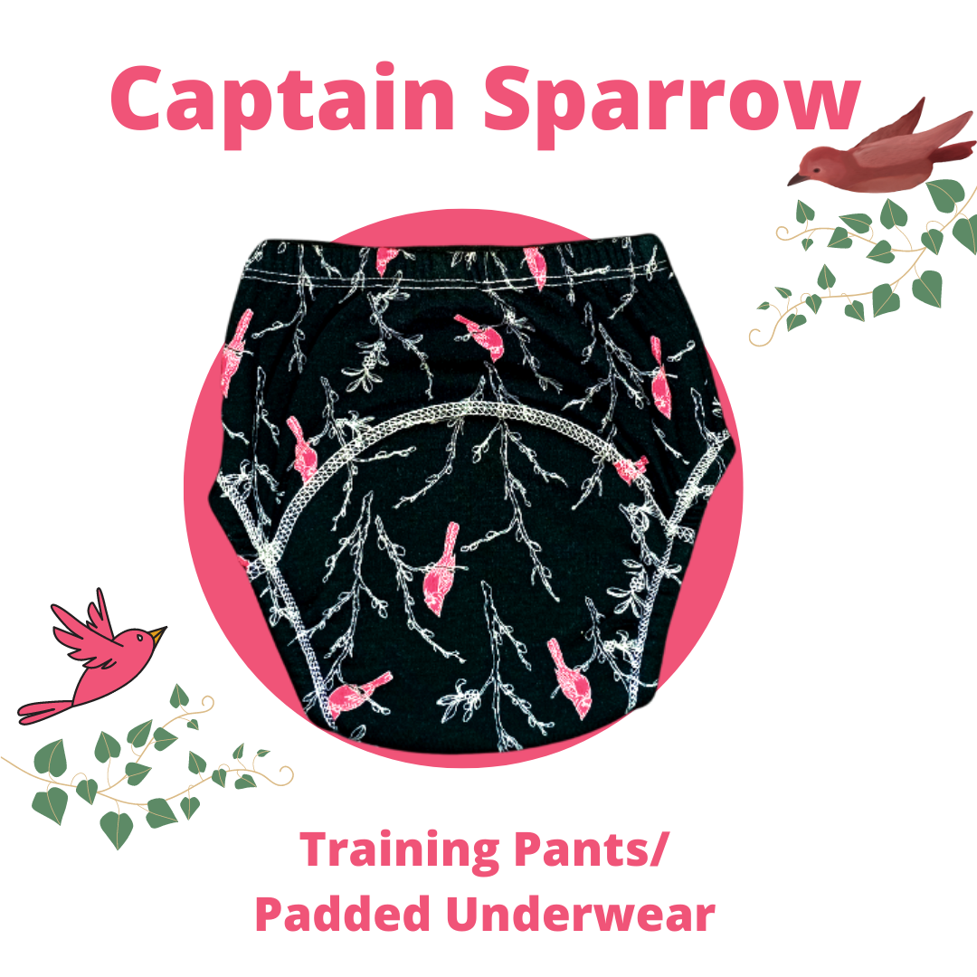 Rugby Sparrow – Set of 2- Cotton Padded pull up Training pants/ Padded Underwear - Tinycubs - 