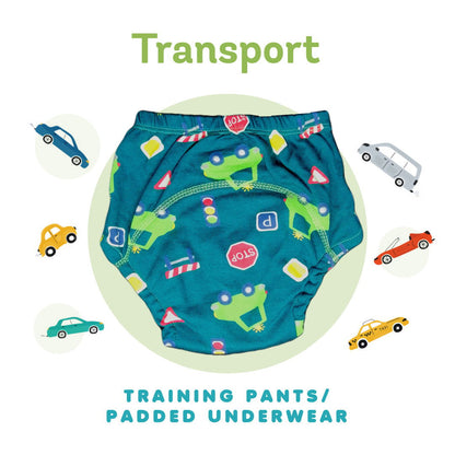 Sweet treat - transport- Set of 2 -Cotton Padded pull up Training pants/Padded Underwear - Tinycubs - 