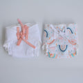 Peach Hearts - Doodle Dry Nappies (Set of 2) - Tinycubs - 