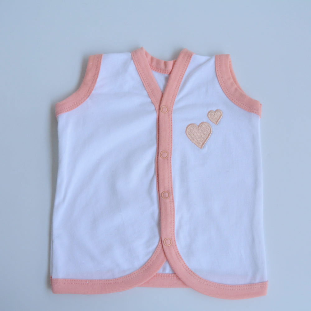 Peach Hearts Babywear Set - Tinycubs - 