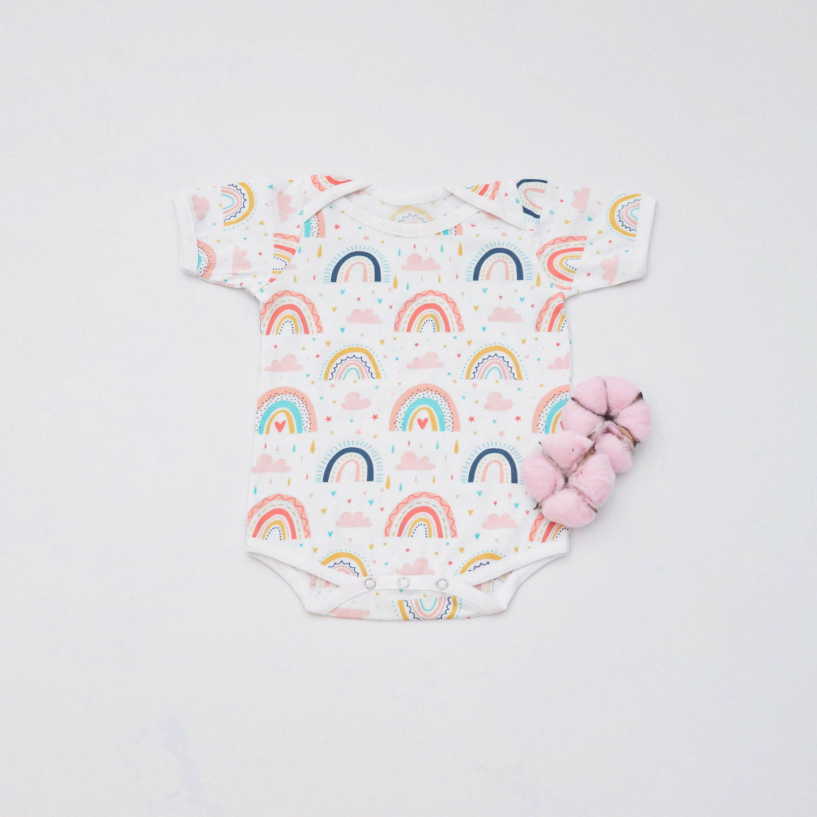 Peach Love Bodysuits - Set of 3 - Tinycubs - 