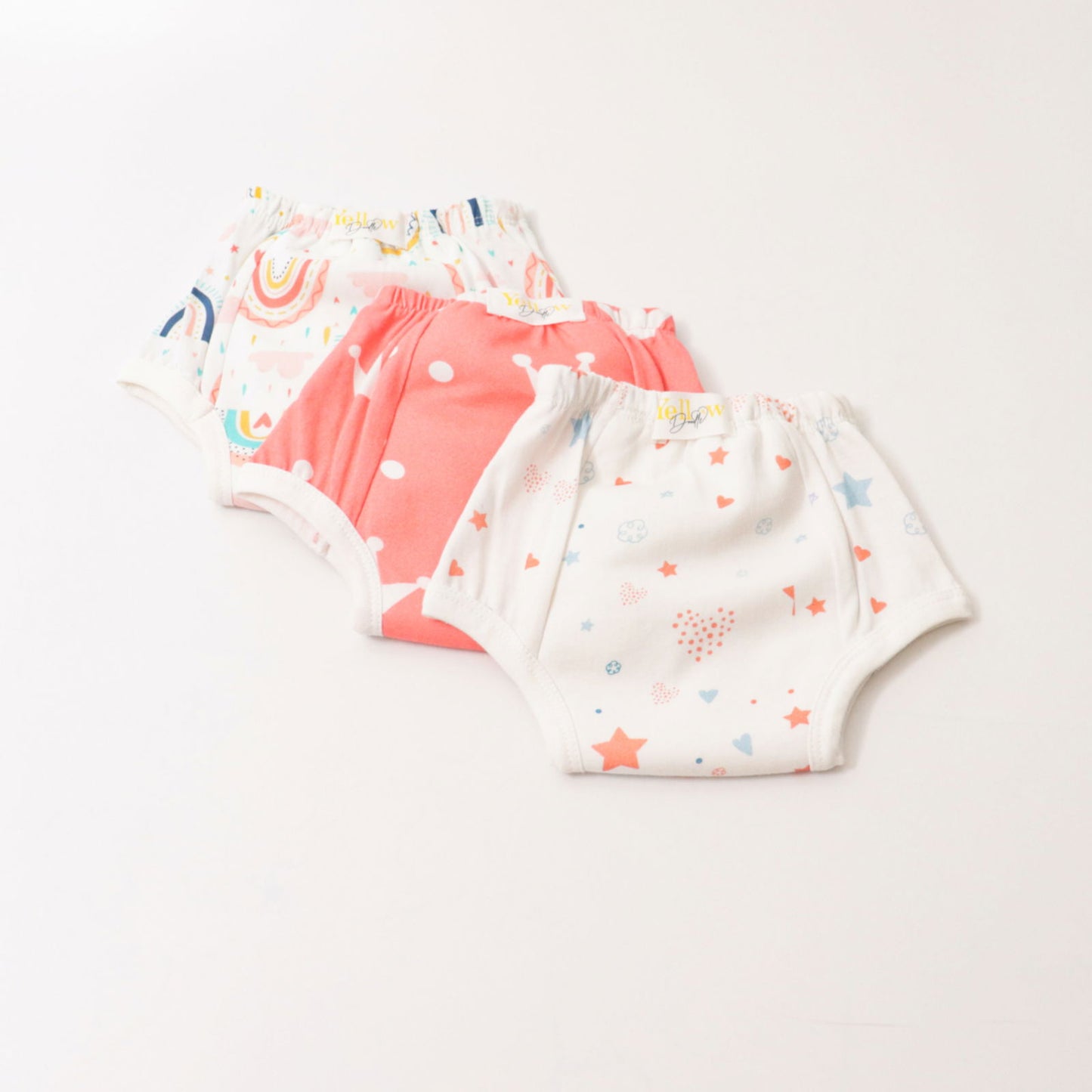 Peach Love (Set of 3) Pull-up Toddler Training Pants - Tinycubs - 