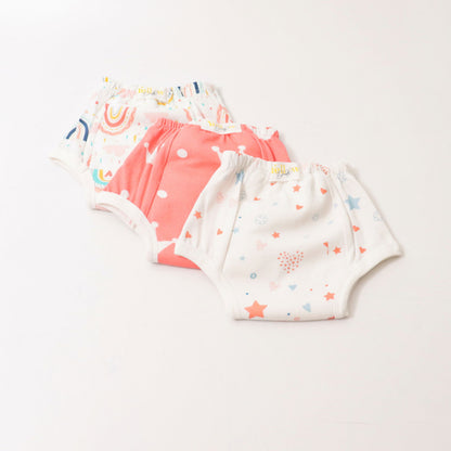 Peach Love (Set of 3) Pull-up Toddler Training Pants - Tinycubs - 
