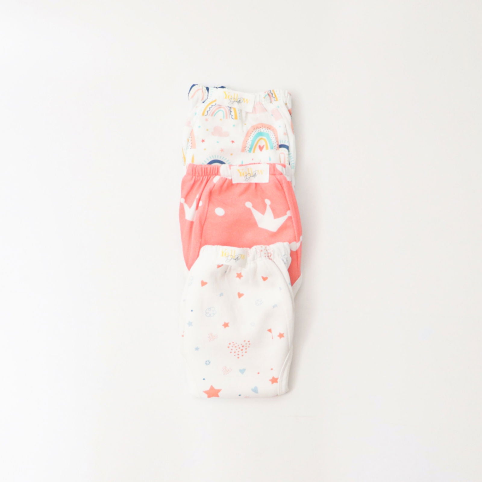 Peach Love (Set of 3) Pull-up Toddler Training Pants - Tinycubs - 