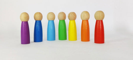 Peg dolls set of 6 - Tinycubs - 