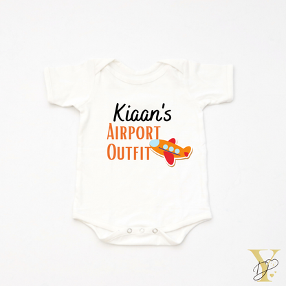 Personalised Airport Outfit Bodysuit - Tinycubs - 