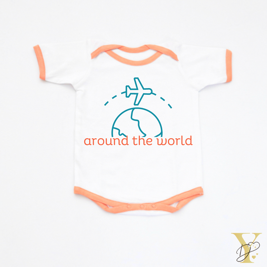 Personalised Around the World Bodysuit - Tinycubs - 