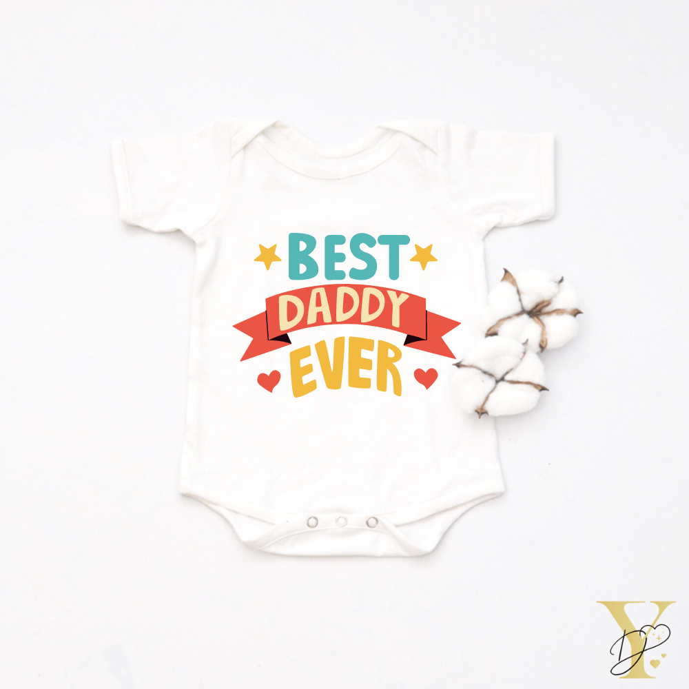 Personalised Best Daddy Ever Bodysuit - Tinycubs - 