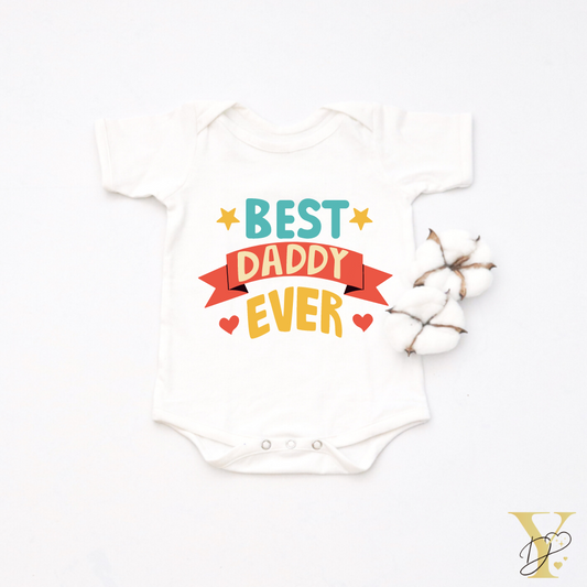 Personalised Best Daddy Ever Bodysuit - Tinycubs - 