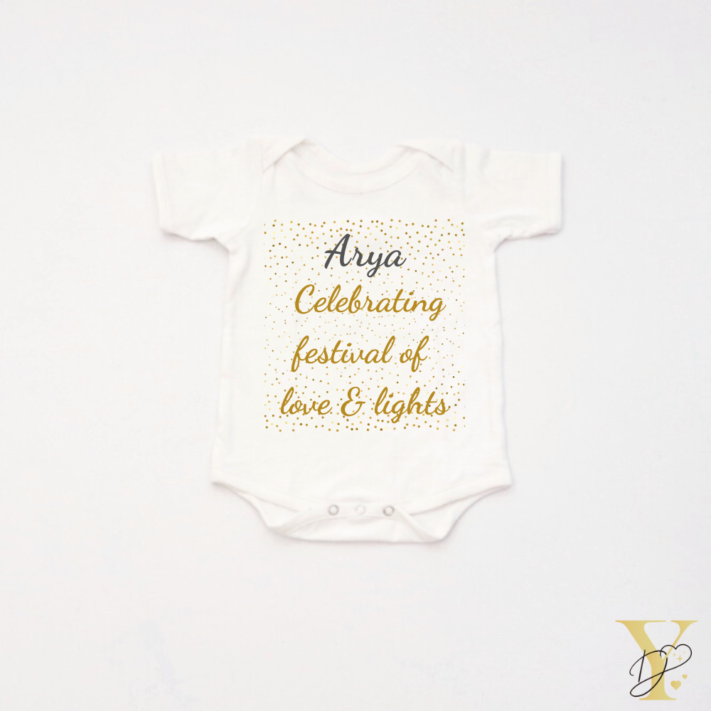 Personalised Bodysuit - Festival of love & lights - Tinycubs - 