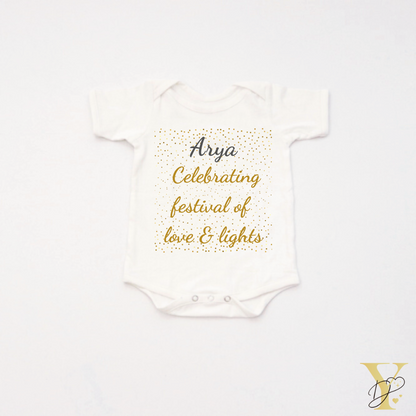 Personalised Bodysuit - Festival of love & lights - Tinycubs - 