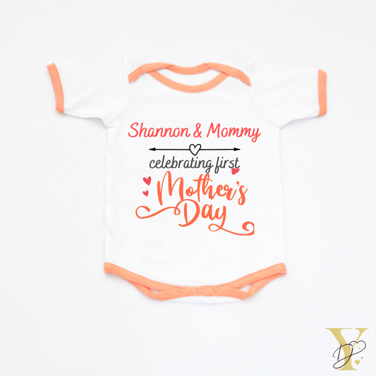Personalised Celebrating First Mother's Day Bodysuit - Tinycubs - 