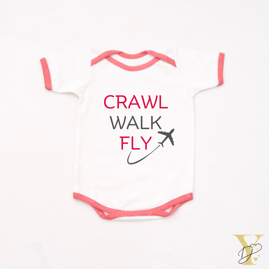 Personalised Crawl Walk Hike Bodysuit - Tinycubs - 