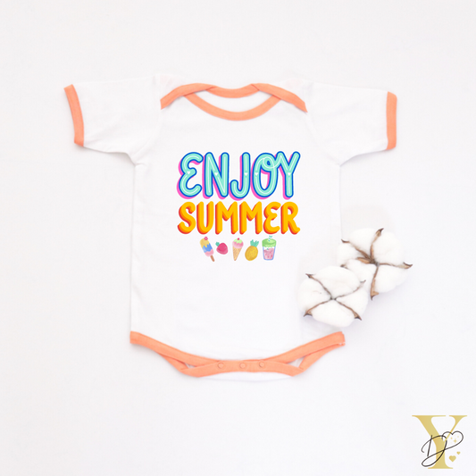Personalised Enjoy Summer Bodysuit - Tinycubs - 