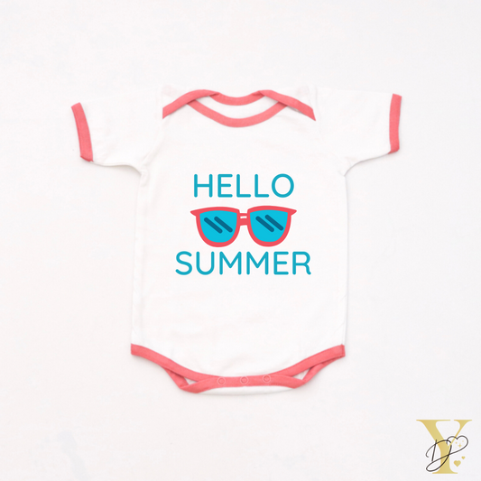Personalised Hello Summer Bodysuit - Tinycubs - 