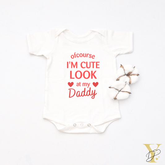 Personalised I'm Cute Bodysuit - Tinycubs - 