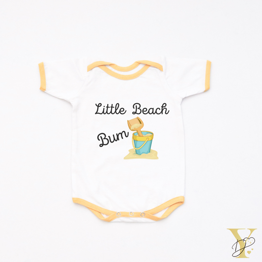 Personalised Little Beach Bum Bodysuit - Tinycubs - 