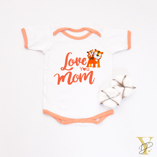 Personalised Love You Mom Bodysuit - Tinycubs - 